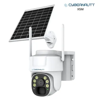 Cybernautt X5M 5MP Full HD 4G SIM Solar Camera with 8000mAh Battery, Motion Detect, IR Night Vision, Alarm, Waterproof & Support SD up to 128GB