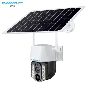 Cybernautt X5B 4MP Dual lens Full HD Solar Sim Camera with Human Detect, Motion Detect