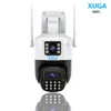 XUGA X82C 8MP HD Dual Lens Smart Wi-Fi Camera with Two Way Audio, Motion Detect, Colour Night Vision, Alarm, Waterproof & Support SD upto 256GB