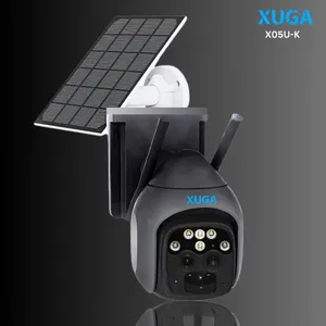 XUGA X05U-K 5MP Full HD 4G SIM Camera with 10X Zoom, 10000 mAh Battery, Colour Night Vision, Alarm Notification, Waterproof & Support SD upto 256GB
