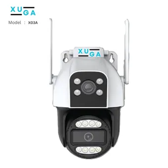 XUGA Alpha X03A 3+3MP Full HD PTZ Smart WiFi Camera with Motion Detect, Alarm, Human Detect, 2 Way Audio, Push Notification & SD Support upto 256GB