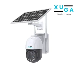 XUGA Alpha X02D 6MP PTZ Outdoor 4G Sim Solar CCTV Camera with 10X Zoom, Motion Detect & 2 Way Audio