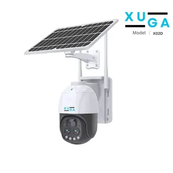 XUGA Alpha X02D 6MP PTZ Outdoor 4G Sim Solar CCTV Camera with 10X Zoom, Motion Detect & 2 Way Audio