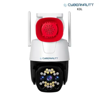 Cybernautt K3L 3MP Full HD PT 4G Sim Camera with 10X Zoom, Motion Detect, Colour Night Vision, Human Detect, 2 Way Audio & Support SD Upto 256 GB