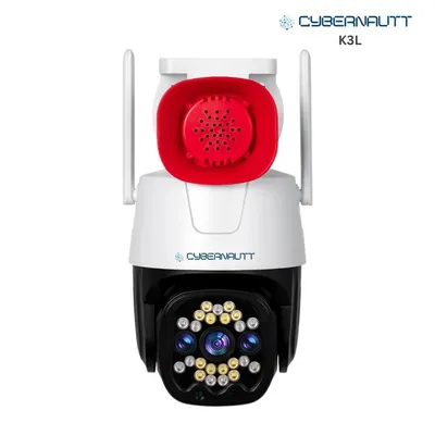Cybernautt K3L 3MP Full HD PT 4G Sim Camera with 10X Zoom, Motion Detect, Colour Night Vision, Human Detect, 2 Way Audio & Support SD Upto 256 GB