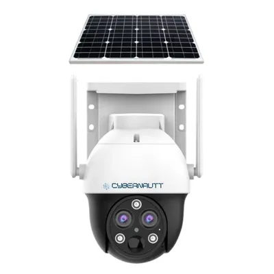 Cybernautt X4E 3MP FHD PTZ 4G Solar Sim CCTV Camera with 10X Zoom, Siren, Motion Detect, IP66 Waterroof, 2 Way Audio & Support SD Upto 256 GB