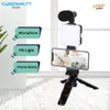 Cybernautt CS-5VK 3kg Black 6-in-1 Video Making Vlogging Kit with Fill Light, Phone Stand, Microphone for Making Videos, Live Broadcasting, Vlogging, YouTube & Instagram