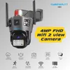 Cybernautt I4H 4MP Dual Lens Full HD Smart Wi-Fi Camera with Human Detect, Motion Detect, Two Way Audio, Alarm Notification & Support 128GB SD Card