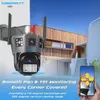 Cybernautt I4H 4MP Dual Lens Full HD Smart Wi-Fi Camera with Human Detect, Motion Detect, Two Way Audio, Alarm Notification & Support 128GB SD Card