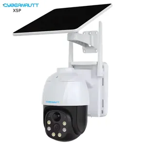 Cybernautt X5P 5MP Full HD PT 4G Solar Sim Camera with Motion Detect, Colour Night Vision, Human Detect, IP66, 2 Way Audio & Support SD Upto 128GB