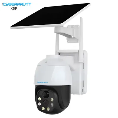 Cybernautt X5P 5MP Full HD PT 4G Solar Sim Camera with Motion Detect, Colour Night Vision, Human Detect, IP66, 2 Way Audio & Support SD Upto 128GB