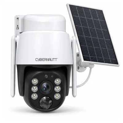 Cybernautt X5J 5MP Full HD PT 4G Sim Solar Camera with Motion Detect, Colour Night Vision, Human Detect, IP66, 2 Way Audio & Support SD Upto 128GB