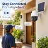 Cybernautt X5J 5MP Full HD PT 4G Sim Solar Camera with Motion Detect, Colour Night Vision, Human Detect, IP66, 2 Way Audio & Support SD Upto 128GB