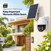 Cybernautt X5J 5MP Full HD PT 4G Sim Solar Camera with Motion Detect, Colour Night Vision, Human Detect, IP66, 2 Way Audio & Support SD Upto 128GB