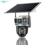 Cybernautt X10D 12MP Dual Lens Full HD 4G Sim Solar Camera with 10X Zoom Human Detect, Motion Detect, Two Way Audio, Alarm Notification & Support 128GB SD Card
