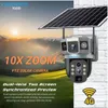 Cybernautt X10D 12MP Dual Lens Full HD 4G Sim Solar Camera with 10X Zoom Human Detect, Motion Detect, Two Way Audio, Alarm Notification & Support 128GB SD Card