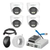 Cybernautt 2.4MP Full Colour HD Indoor & Outdoor CCTV Combo Kit with 4Ch DVR, 4 Dome Camera, 4Ch SMPS, 50m Copper Cable & Connectors