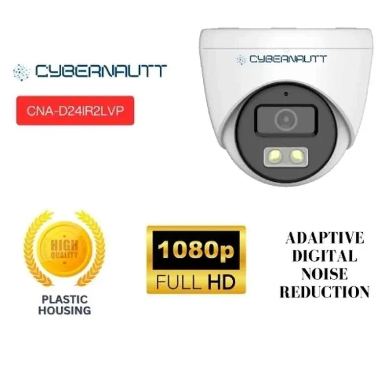 Cybernautt 2.4MP Full Colour HD Indoor & Outdoor CCTV Combo Kit with 4Ch DVR, 4 Dome Camera, 4Ch SMPS, 50m Copper Cable & Connectors