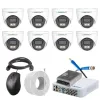 Cybernautt 2.4MP Full Colour HD Indoor & Outdoor CCTV Combo Kit with 8Ch DVR, 8 Dome Camera, 8Ch SMPS, 50m Copper Cable & Connectors