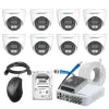 Cybernautt 2.4MP Full Colour HD Indoor & Outdoor CCTV Combo Kit with 8Ch DVR, 8 Dome Camera, 8Ch SMPS, 50m Copper Cable, 1TB HDD & Connectors