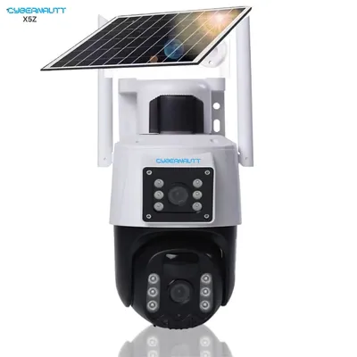 Cybernautt X5Z 3MP+3MP FHD 4G Solar Sim Camera with Motion Detect, Colour Night Vision, Human Detect, IP66, 2 Way Audio & Support SD Upto 256GB
