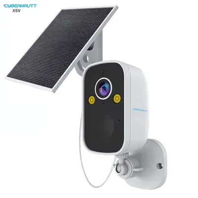 Cybernautt X5V 5MP Ultra HD 4G Solar Sim Camera with Motion Detect, Colour Night Vision, Human Detect, IP66, 2 Way Audio & Support SD Upto 256GB