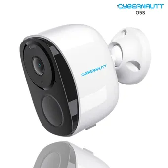 Cybernautt O5S 5MP Ultra HD Battery Powered Smart WiFi Outdoor Camera with Motion/Human Detect, Colour Night Vision, IP66, 2 Way Audio & SD Upto 256GB