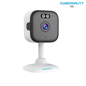 Cybernautt V5I 5MP 2K Ultra HD Smart WiFi Indoor Camera with Motion/Human Detect, Colour Night Vision, Push Alarm, Two Way Audio & SD Upto 256GB