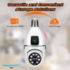 Cybernautt V4B 2MP+2MP Dual Lens FHD Smart WiFi Camera with Motion Detect, Alarm, 2 Way Audio, Notification, Human Detect & Support SD Upto 128GB