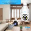 XUGA X05H 5MP Pan Tilt 360° View Full HD CCTV AI Smart Security Bulb Camera | Motion Tracking | 2-Way Audio | Color Night Vision | WiFi Camera for Home | Up to 256GB SD Card Support