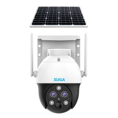 XUGA X03V 3 MP 4G Sim Solar Camera with 10X Zoom, 2 Way Audio, Monitor Agriculture Land or Remote Area or Construction Site or Garden or Farmhouse or Any Remote Outdoor Activity, SD Upto 256 GB