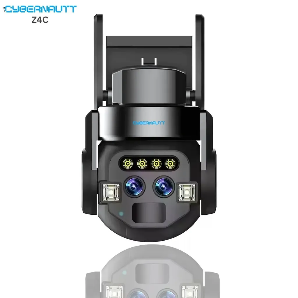 Cybernautt Z4C 4MP Dual Lens Ultra HD PT Smart Wi-Fi Camera with Human Detect, Motion Detect, Two Way Audio, Notification, Alarm & Support 128GB SD