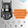 Cybernautt Z4C 4MP Dual Lens Ultra HD PT Smart Wi-Fi Camera with Human Detect, Motion Detect, Two Way Audio, Notification, Alarm & Support 128GB SD