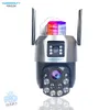 Cybernautt P26I12W 3MP+3MP Dual Lens Ultra HD Smart WiFi Camera with 12X Zoom, Human/Motion Detect, 2 Way Audio, Notification & Support 512GB SD