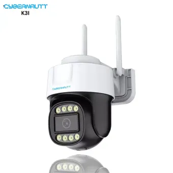 Cybernautt K3I 3MP Ultra HD PT 4G Sim Camera with Night Vision, Human Detect, Motion Detect, Two Way Audio, Notification, Alarm & Support 256GB SD