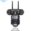 Cybernautt K6D3 6MP Full HD Triple Lens 4G Sim Camera with Human Detect, Motion Detect, 2 Way Audio, IP66, Notification, Alarm & Support 128GB SD
