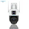 Cybernautt O8S 8MP Ultra HD Dual Lens Smart Wi-Fi Camera with Human Detect, Motion Detect, 2 Way Audio, Notification, Alarm & Support 256GB SD Card
