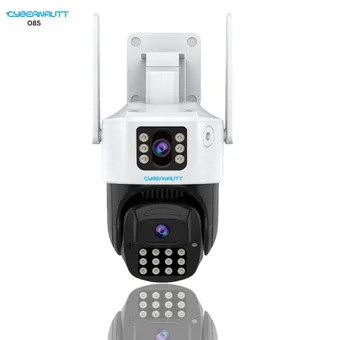 Cybernautt O8S 8MP Ultra HD Dual Lens Smart Wi-Fi Camera with Human Detect, Motion Detect, 2 Way Audio, Notification, Alarm & Support 256GB SD Card