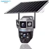 Cybernautt X7S-W 6MP Dual Lens UHD PT Solar Smart Outdoor Wi-Fi Camera with Night Vision, Human/Motion Detect, 2 Way Audio, Notification & Support 128GB SD