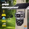 Cybernautt X7S-W 6MP Dual Lens UHD PT Solar Smart Outdoor Wi-Fi Camera with Night Vision, Human/Motion Detect, 2 Way Audio, Notification & Support 128GB SD
