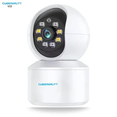 Cybernautt V2Z 5MP HD PT Indoor Smart WiFi Camera with Colour Night Vision, Human Detect, Motion Detect, Two Way Audio & Support SD Upto 128GB