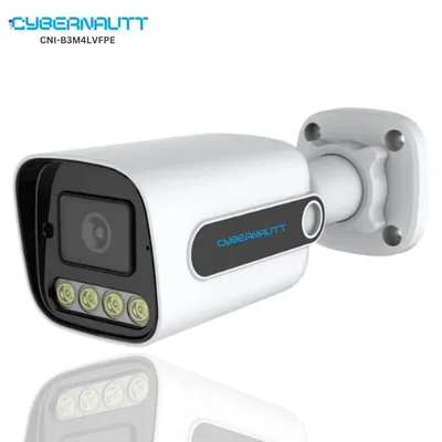 Cybernautt CNI-B3M4LVFPE 3MP HD Bullet Network IP Camera with Colour Night Vision, Human Detect, Motion Detect, Two Way Audio & NVR Enabled
