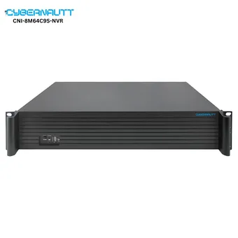 Cybernautt CNI-8M64C9S-NVR 8MP 4K 9SATA 64 Channel Network Video Recorder with Human Detect, Vehicle Detect, Retrogade, Absent Alarm & Support ANR