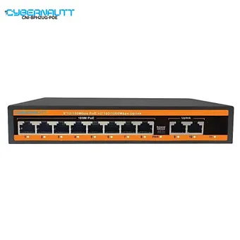 Cybernautt CNI-8PH2UG-POE 8+2 Port POE Switch with 2 Uplink Port, Watchdog Function, Natural Cooling, MDI/MDIX Auto Flip & Built-in Power Supply