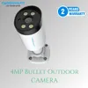 Cybernautt CNI-B4M4LVHME 4MP HD Bullet Network IP Camera with Colour Night Vision, Human Detect, Motion Detect, Two Way Audio & NVR Enabled