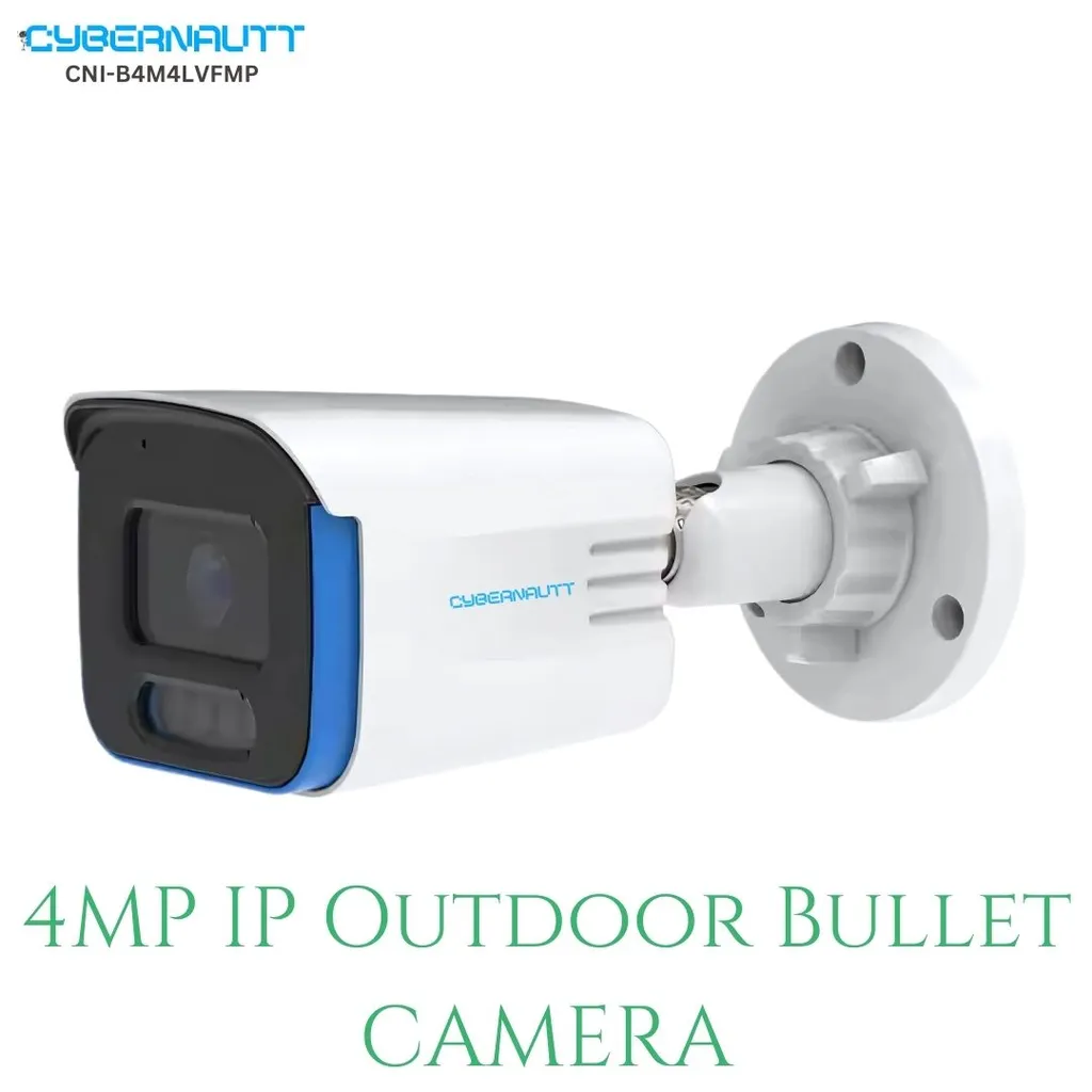 Cybernautt CNI-B4M4LVFMP 4MP HD Metal Bullet Network IP Camera with Colour Night Vision, Human Detect, Motion Detect, Two Way Audio & NVR Enabled