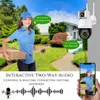 Cybernautt K4E 4MP Dual Lens Full HD 4G Sim Camera with Human Detect, Motion Detect, IP66, Two Way Audio, Notification, Alarm & Support 128GB SD