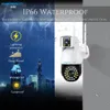 Cybernautt K4E 4MP Dual Lens Full HD 4G Sim Camera with Human Detect, Motion Detect, IP66, Two Way Audio, Notification, Alarm & Support 128GB SD