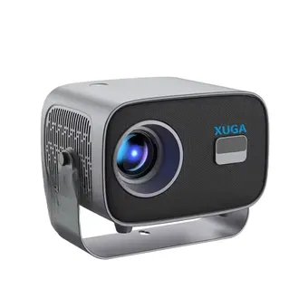 Xuga XP06 4800 Lumens Android Portable Projector FHD 1080p Native, 4K UHD Support, Bluetooth + Wi-Fi, Wireless Screen Mirroring, 180