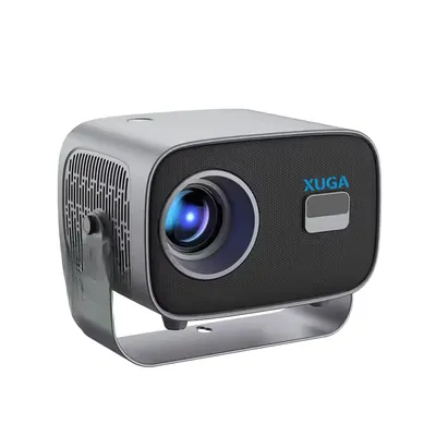 Xuga XP06 4800 Lumens Android Portable Projector FHD 1080p Native, 4K UHD Support, Bluetooth + Wi-Fi, Wireless Screen Mirroring, 180
